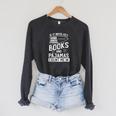 Love Books Love Pajamas For Readers T-Shirt Raglan Sleeve Sweatshirt Dark Grey Heather