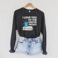 I Love You To The Bookstore And Back Book Readers T-Shirt Raglan Sleeve Sweatshirt Dark Grey Heather I Love You To The Bookstore And Back Book Readers T-Shirt Raglan Sleeve Sweatshirt Dark Grey Heather