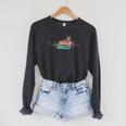 Love Cat Heartbeat Cats And Books For Cats Lovers Raglan Sleeve Sweatshirt Dark Grey Heather