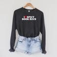 I Love Heart Spicy Book Recs Fantasy Romance Recommendations Raglan Sleeve Sweatshirt Dark Grey Heather I Love Heart Spicy Book Recs Fantasy Romance Recommendations Raglan Sleeve Sweatshirt Dark Grey Heather