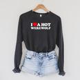 I Love A Hot Werewolf Lycan Wolfman Book Character Fan Raglan Sleeve Sweatshirt Dark Grey Heather I Love A Hot Werewolf Lycan Wolfman Book Character Fan Raglan Sleeve Sweatshirt Dark Grey Heather