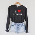 I Love Literature Heart Books Writing Reading Read Write Raglan Sleeve Sweatshirt Dark Grey Heather I Love Literature Heart Books Writing Reading Read Write Raglan Sleeve Sweatshirt Dark Grey Heather