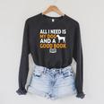 i Love Reading Apparel All i Need Is My Dog And a Good Book For Men Women Raglan Sleeve Sweatshirt Dark Grey Heather i Love Reading Apparel All i Need Is My Dog And a Good Book For Men Women Raglan Sleeve Sweatshirt Dark Grey Heather