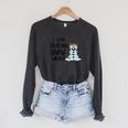 I Love Reading Snow Much Christmas For Book Lovers & Reader Raglan Sleeve Sweatshirt Dark Grey Heather