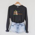 Luck Of The Librarian St Patricks Day Book Lover Raglan Sleeve Sweatshirt Dark Grey Heather