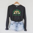 Lucky Readers Social Club Leprechaun St Patricks Book Lover Raglan Sleeve Sweatshirt Dark Grey Heather Lucky Readers Social Club Leprechaun St Patricks Book Lover Raglan Sleeve Sweatshirt Dark Grey Heather