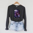 Marvel Comixology Wasp The Attack Of AIM Comic Book Cover Raglan Sleeve Sweatshirt Dark Grey Heather