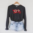 Marvel X-Men '97 & Bold Comic Book Logo Fill Raglan Sleeve Sweatshirt Dark Grey Heather