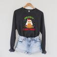 Merry Christmas Book Reading Santa Claus Xmas Book Reader Raglan Sleeve Sweatshirt Dark Grey Heather Merry Christmas Book Reading Santa Claus Xmas Book Reader Raglan Sleeve Sweatshirt Dark Grey Heather