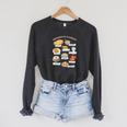 Minnesota Food Classic Cookbook Eats Minneapolis St Paul MN Raglan Sleeve Sweatshirt Dark Grey Heather