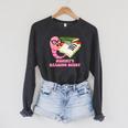 Mommys Reading Buddy Bookworm Humor Book Lover Mom Raglan Sleeve Sweatshirt Dark Grey Heather