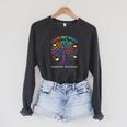 Mystical Tree Color Our World Summer Reading Books Raglan Sleeve Sweatshirt Dark Grey Heather