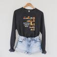 National Library Week Book Reading Library Day Librarian Raglan Sleeve Sweatshirt Dark Grey Heather