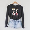 How Many Nights Reading Goose Book Lover Reader Raglan Sleeve Sweatshirt Dark Grey Heather How Many Nights Reading Goose Book Lover Reader Raglan Sleeve Sweatshirt Dark Grey Heather