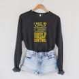 I Have No Shelf Control With Book Lover w Reading w Bookworm Raglan Sleeve Sweatshirt Dark Grey Heather