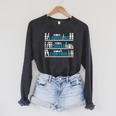 I Have No Shelf Control Readers And Book Lovers Raglan Sleeve Sweatshirt Dark Grey Heather
