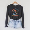 Nose Stuck In A Book Book Lover Raglan Sleeve Sweatshirt Dark Grey Heather Nose Stuck In A Book Book Lover Raglan Sleeve Sweatshirt Dark Grey Heather