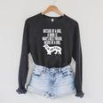 Outside Of A Dog A Book Is Man's Best Friend Apparel Premium Tri-Blend Raglan Sleeve Sweatshirt Dark Grey Heather