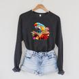 Parrot Reading Book Raglan Sleeve Sweatshirt Dark Grey Heather Parrot Reading Book Raglan Sleeve Sweatshirt Dark Grey Heather