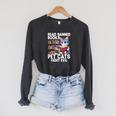 Pet Cats Fight Evil Read Banned Books Raglan Sleeve Sweatshirt Dark Grey Heather