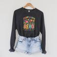 Plant A Seed Read Library Summer Reading 2026 Floral Book Raglan Sleeve Sweatshirt Dark Grey Heather Plant A Seed Read Library Summer Reading 2026 Floral Book Raglan Sleeve Sweatshirt Dark Grey Heather