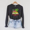 Plant A Seed Read Summer Reading 2026 Kids Library Book Farm Raglan Sleeve Sweatshirt Dark Grey Heather