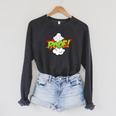 Poof Comic Cool Retro Comic Book Shirt Men Women T-Shirt Raglan Sleeve Sweatshirt Dark Grey Heather Poof Comic Cool Retro Comic Book Shirt Men Women T-Shirt Raglan Sleeve Sweatshirt Dark Grey Heather