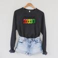 Powered By Books Bookworm Librarian Reading Raglan Sleeve Sweatshirt Dark Grey Heather