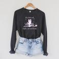 Quote With Coffee Cats And Book Reading Raglan Sleeve Sweatshirt Dark Grey Heather