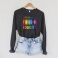 Rainbow Gay Books Flowers Equality LGBTQ Pride Women Men Raglan Sleeve Sweatshirt Dark Grey Heather