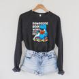 Rawrsome Bookworm Dinosaur T-Rex Book Reading Boys Raglan Sleeve Sweatshirt Dark Grey Heather Rawrsome Bookworm Dinosaur T-Rex Book Reading Boys Raglan Sleeve Sweatshirt Dark Grey Heather
