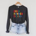 Read Banned Books Raglan Sleeve Sweatshirt Dark Grey Heather