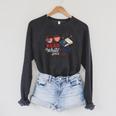 Read Blue Since 1776 Patriotic Book Lovers 4th Of July Raglan Sleeve Sweatshirt Dark Grey Heather