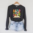 Read a Book Bruh English Teacher Groovy Retro Reading For Men Women Raglan Sleeve Sweatshirt Dark Grey Heather Read a Book Bruh English Teacher Groovy Retro Reading For Men Women Raglan Sleeve Sweatshirt Dark Grey Heather
