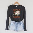 Read Books I Cross Stitch Sewing Stitcher Quilt Cross Stitch Raglan Sleeve Sweatshirt Dark Grey Heather