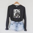 Read Books Fight Fascists Punk Girl Raglan Sleeve Sweatshirt Dark Grey Heather