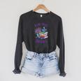 Read More Books Floral Book Reader Art Reading Lover Quote Raglan Sleeve Sweatshirt Dark Grey Heather