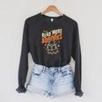 Read More Books Halloween Cute Ghost Boo Librarian Teacher For Men Women Kids Raglan Sleeve Sweatshirt Dark Grey Heather