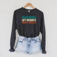 Read Books Lift Weights Fight Fascists Reading Men Women Raglan Sleeve Sweatshirt Dark Grey Heather