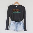 Read Books Walk Dogs Fight Fascists Raglan Sleeve Sweatshirt Dark Grey Heather Read Books Walk Dogs Fight Fascists Raglan Sleeve Sweatshirt Dark Grey Heather