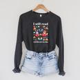 I Still Read Children’s Books Books Lover Reading Raglan Sleeve Sweatshirt Dark Grey Heather