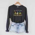 We Read At Dawn Book Lover Frog Duck Cycling Bookish Raglan Sleeve Sweatshirt Dark Grey Heather