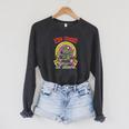 We Read At Dawn Frog Grimoire Book Raglan Sleeve Sweatshirt Dark Grey Heather
