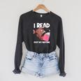 I Read Past My Bed Time Librarian Book Reading Anglerfish Raglan Sleeve Sweatshirt Dark Grey Heather I Read Past My Bed Time Librarian Book Reading Anglerfish Raglan Sleeve Sweatshirt Dark Grey Heather