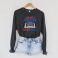 Reading Make America Read Again Book Lover Raglan Sleeve Sweatshirt Dark Grey Heather