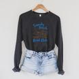 Reading Book Lover Bookish Summer Sandy A Beach Book Club Raglan Sleeve Sweatshirt Dark Grey Heather