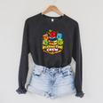 Reading Crew Teacher Literacy Classroom Book Raglan Sleeve Sweatshirt Dark Grey Heather