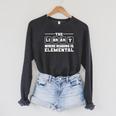 Reading Is Elemental Book Lover Raglan Sleeve Sweatshirt Dark Grey Heather