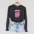 Reading Is My Favorite Sport Pink Bow Coquette Book Lover Raglan Sleeve Sweatshirt Dark Grey Heather