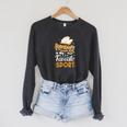 Reading Is My Favorite Sport Read Books For a Bookworm Raglan Sleeve Sweatshirt Dark Grey Heather